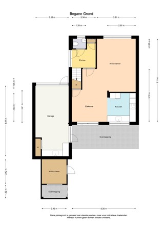 Floorplan - Roerstraat 9, 8303 JC Emmeloord